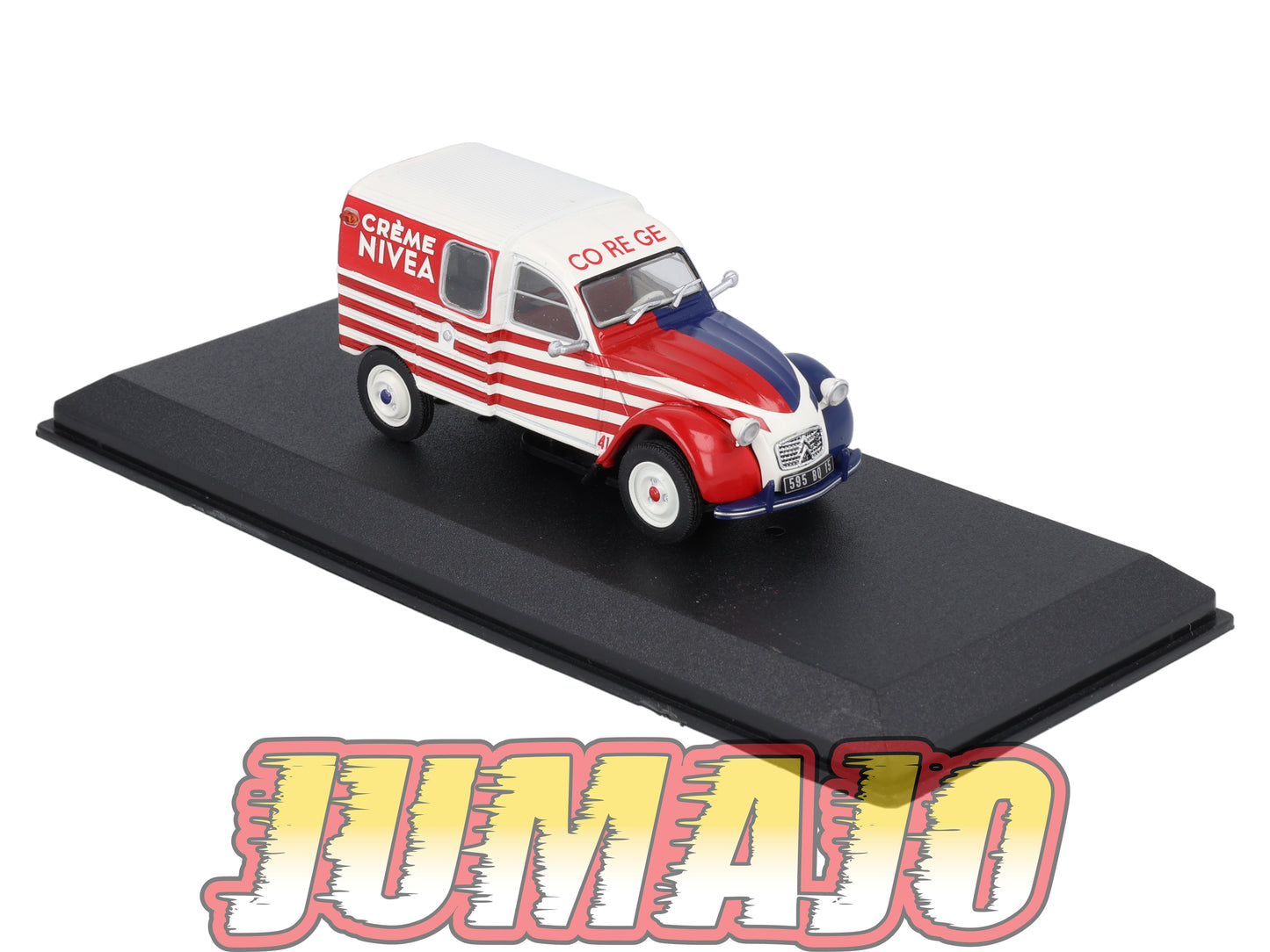 UTC17 Voiture 1/43 IXO Altaya Utilitaire CITROEN 2CV AZU 1963 Crème Nivea