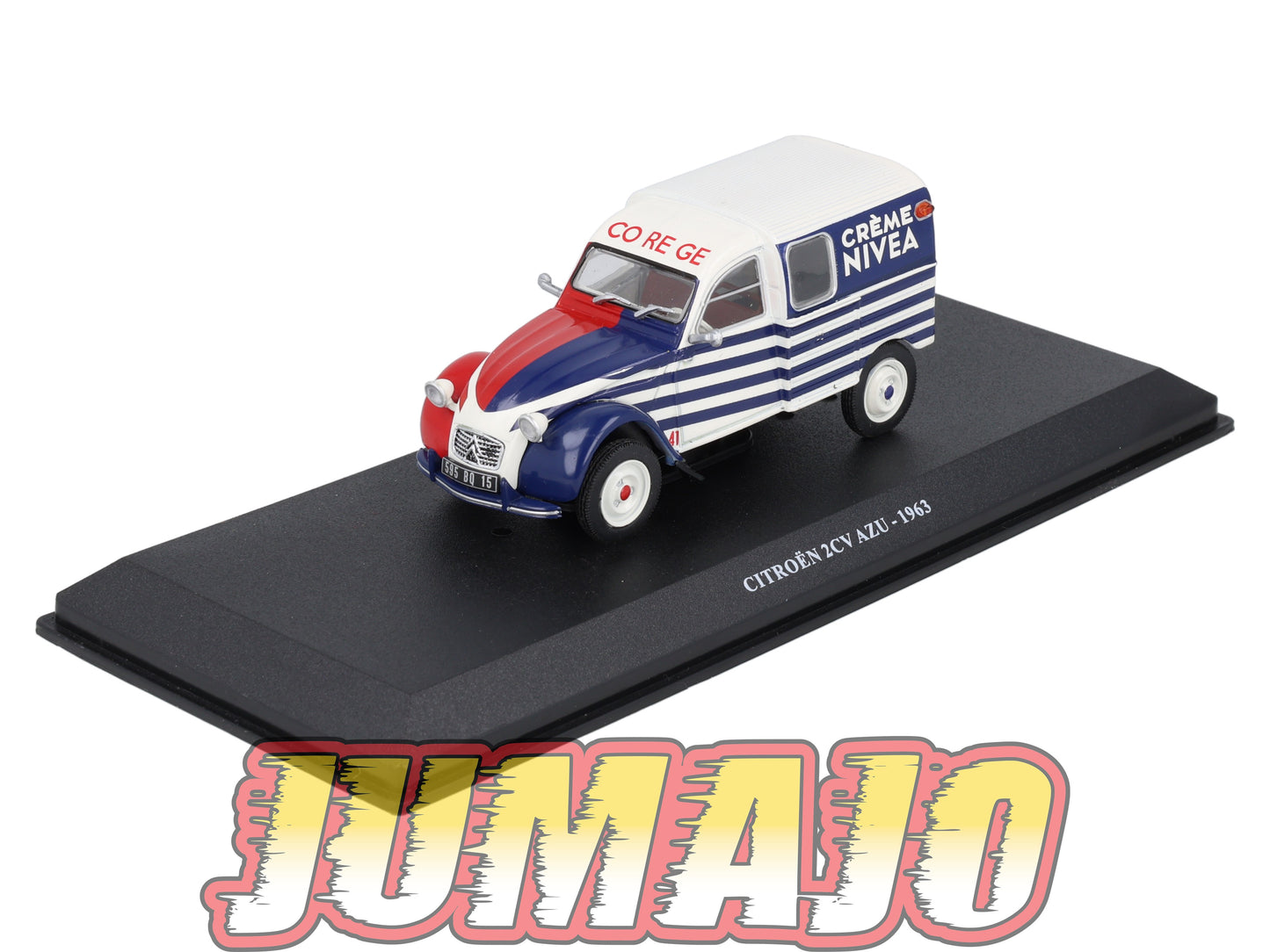 UTC17 Voiture 1/43 IXO Altaya Utilitaire CITROEN 2CV AZU 1963 Crème Nivea