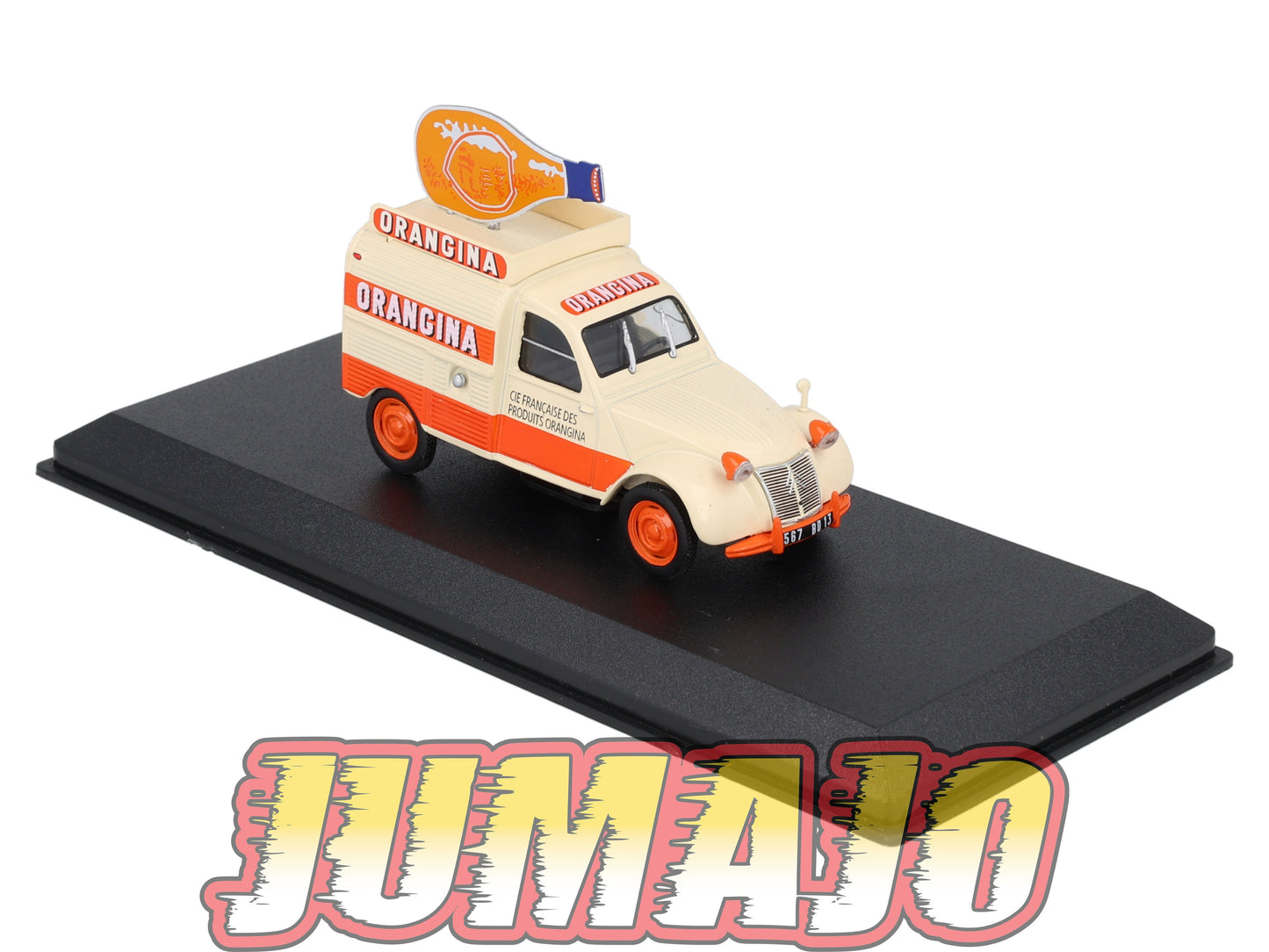 UTC5 Voiture 1/43 IXO Altaya Utilitaire CITROEN : 2CV AZU 1956 Orangina