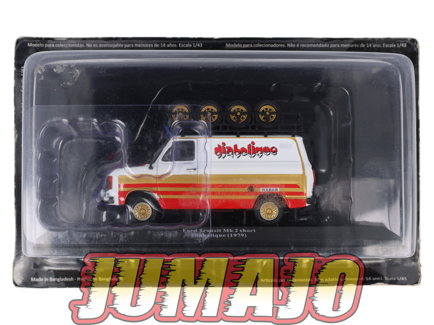 VAR43 Voiture 1/43 ALTAYA Rallye d'assistance FORD Transit Mk 2 Short diabolique 1979