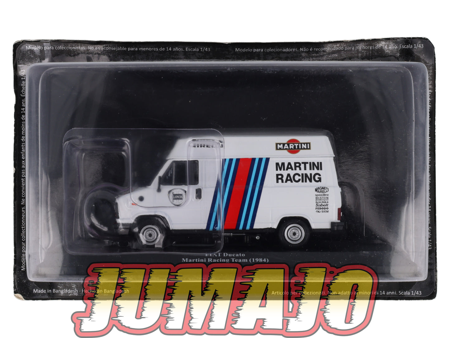 VAR4 Voiture 1/43 ALTAYA Rallye d'assistance FIAT Ducato Martini racing 1984