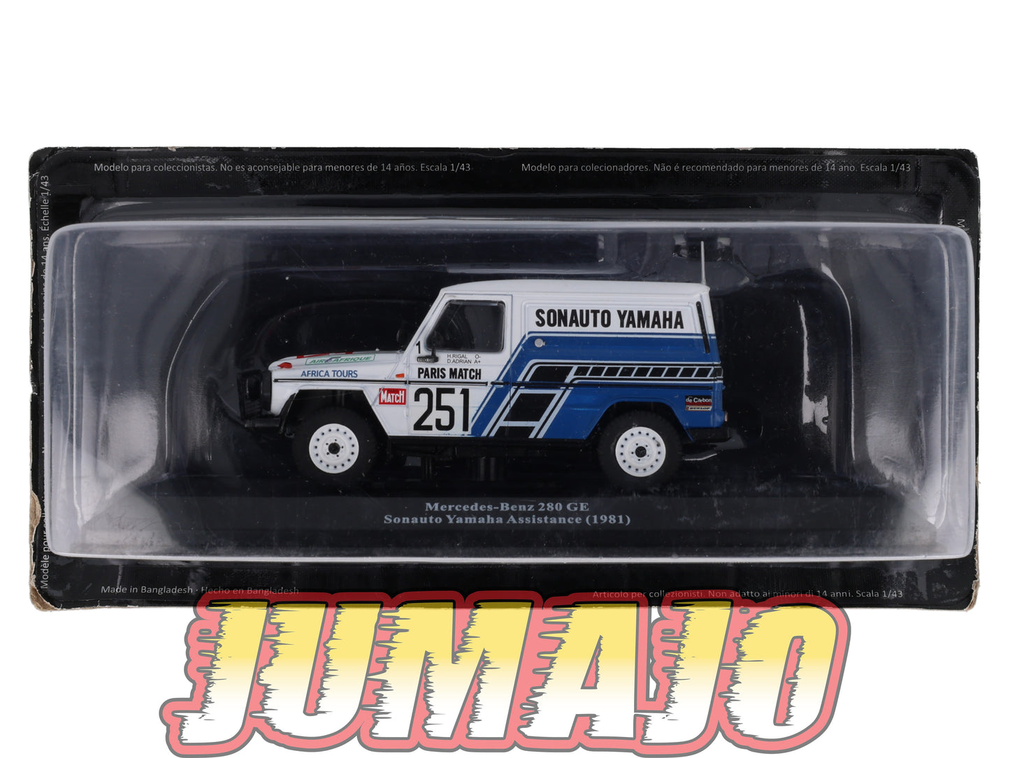 VAR57 Voiture 1/43 ALTAYA Rallye d'assistance MERCEDES-Benz 280 GE Yamaha 1981