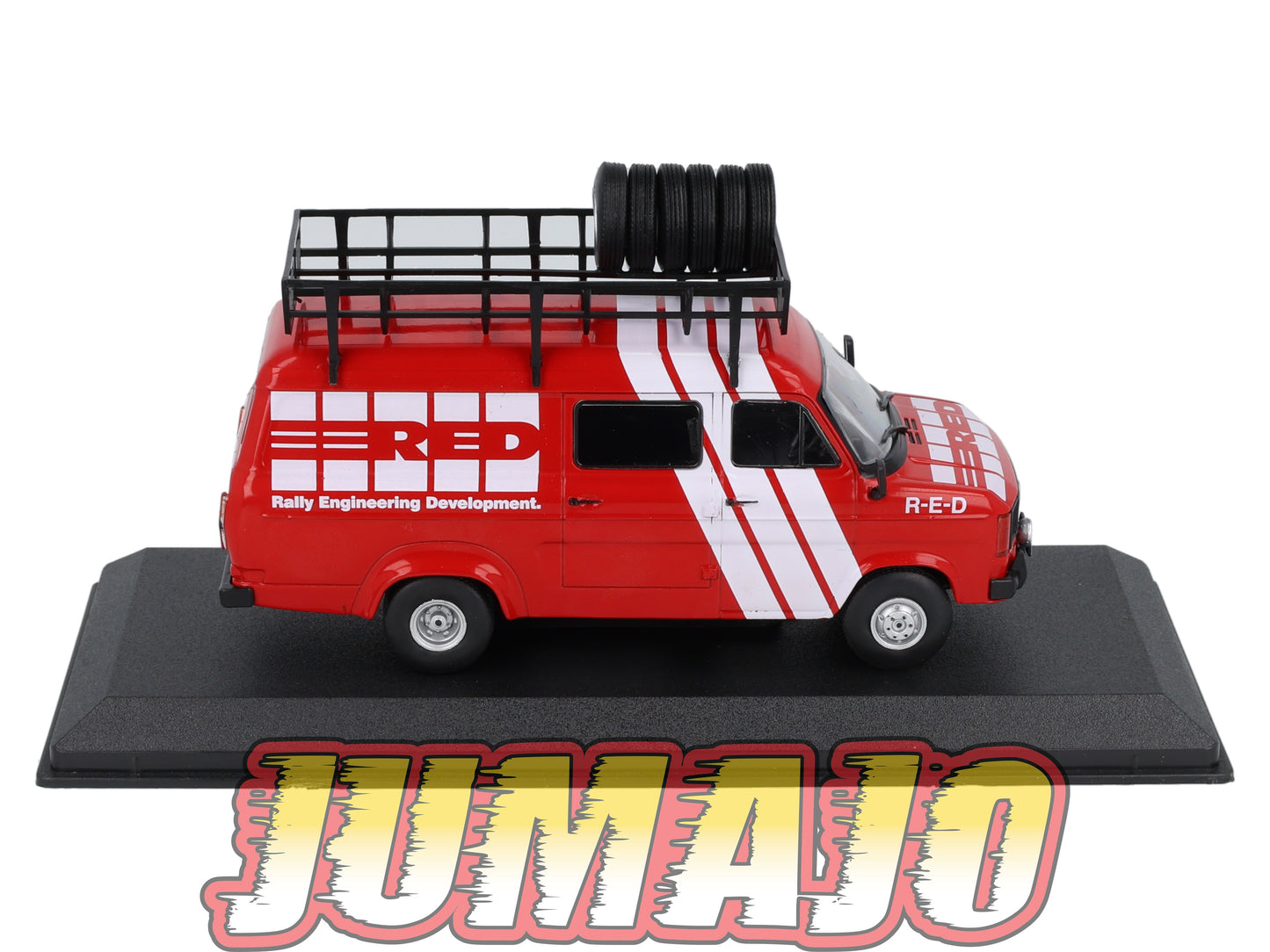 VAR63 Voiture 1/43 ALTAYA Rallye d'assistance FORD Transit Red 1986 1989