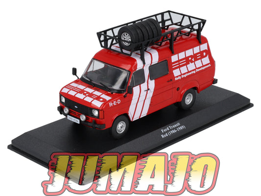 VAR63 Voiture 1/43 ALTAYA Rallye d'assistance FORD Transit Red 1986 1989