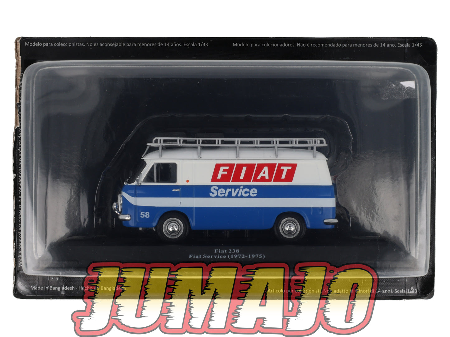 VAR66 Voiture 1/43 ALTAYA Rallye d'assistance FIAT 238 Service 1972