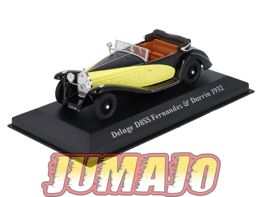 VC32 Voiture 1/43 IXO Altaya Classic : DELAGE D8ss Fernandez Darrin 1932