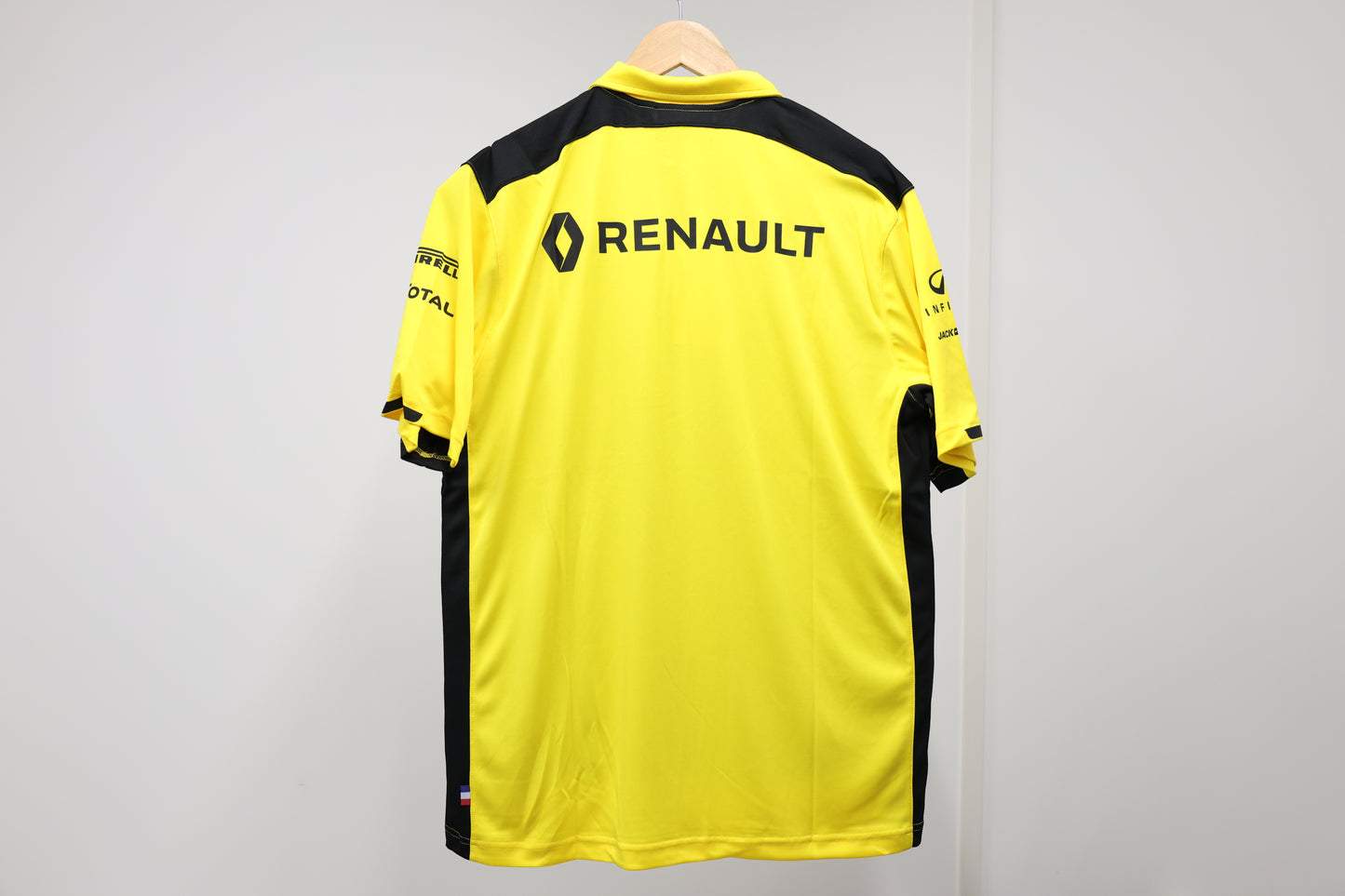 VET5 Polo zippé Technique F1 Team RENAULT Taille XL jaune