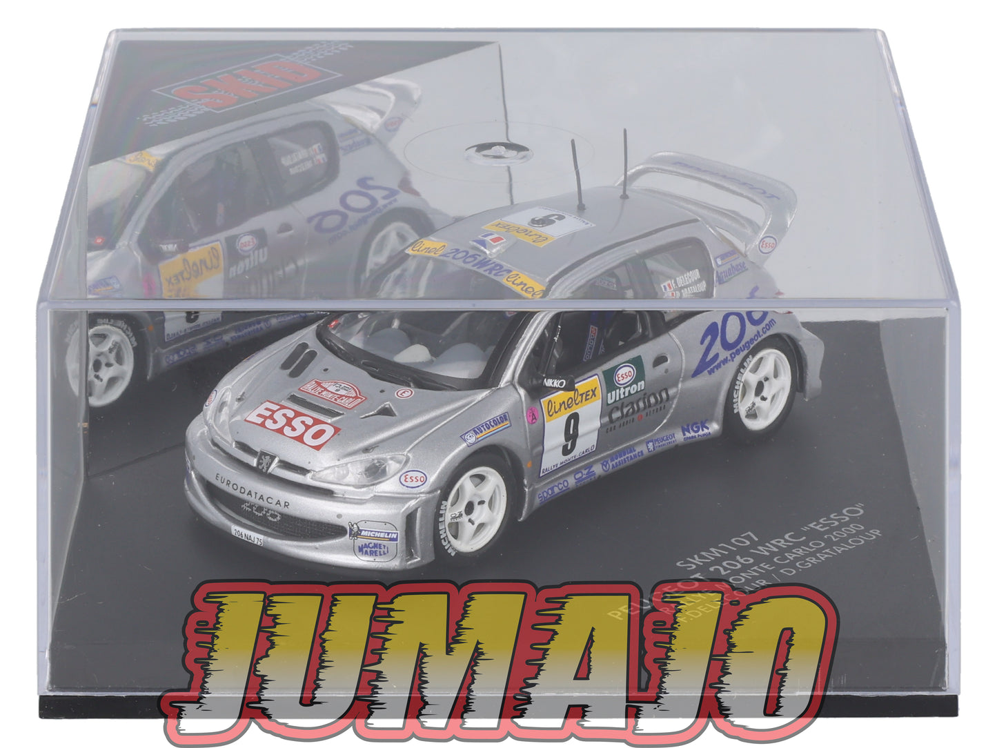VIT107 Voiture 1/43 VITESSE : PEUGEOT 206 Esso Monte Carlo SKM107 2000 F.Delecour