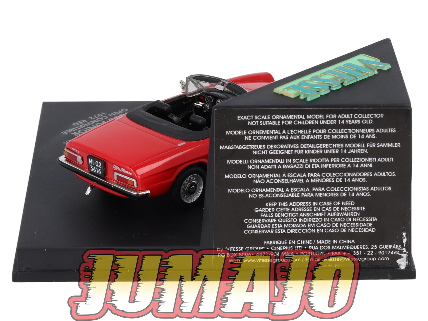 VIT116 Voiture 1/43 VITESSE ALFA ROMEO Spider 1300 Junior VCC116 1972