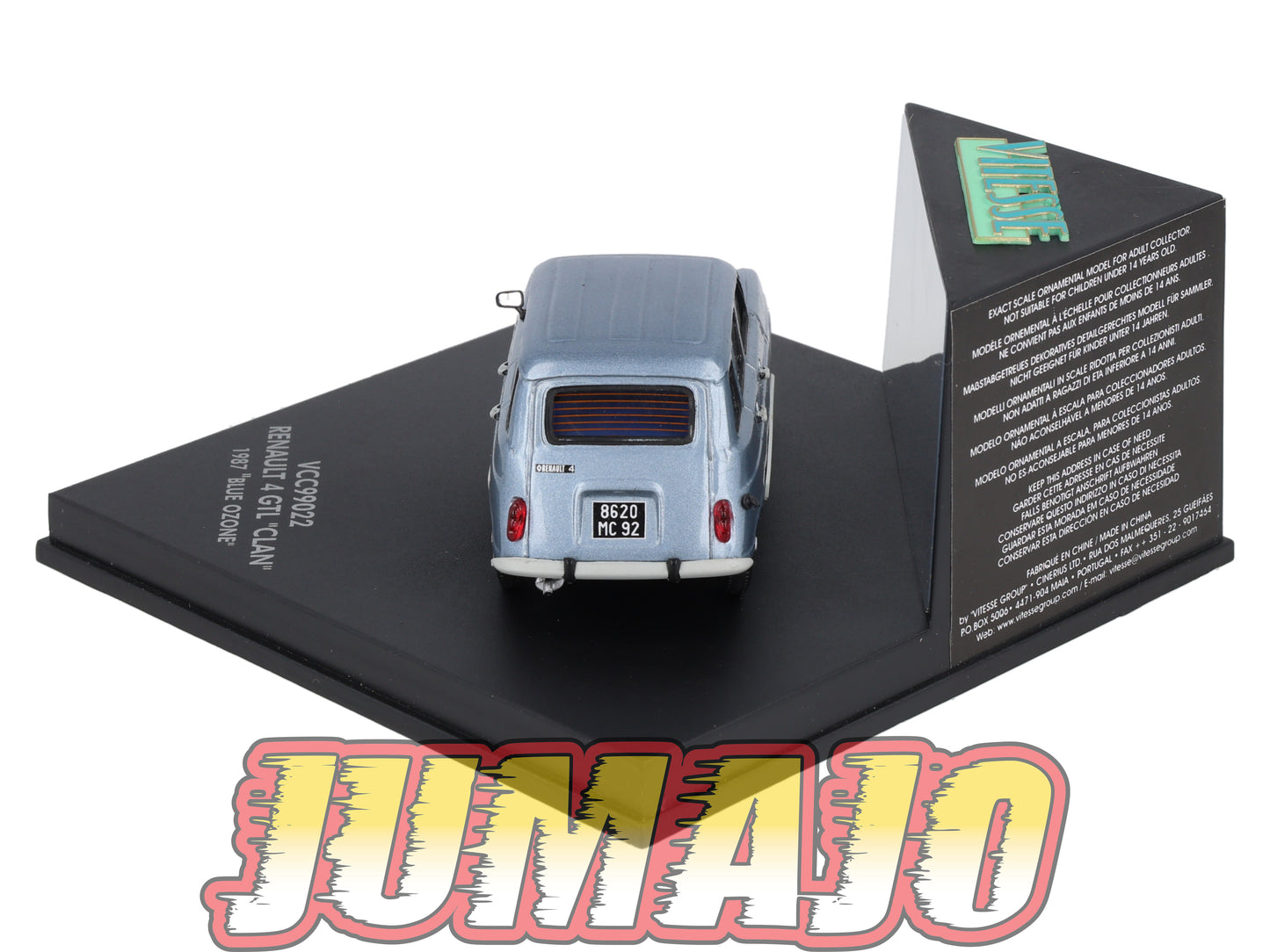 VIT122 Voiture 1/43 VITESSE : RENAULT 4 GTL Clan 1987 VCC99022