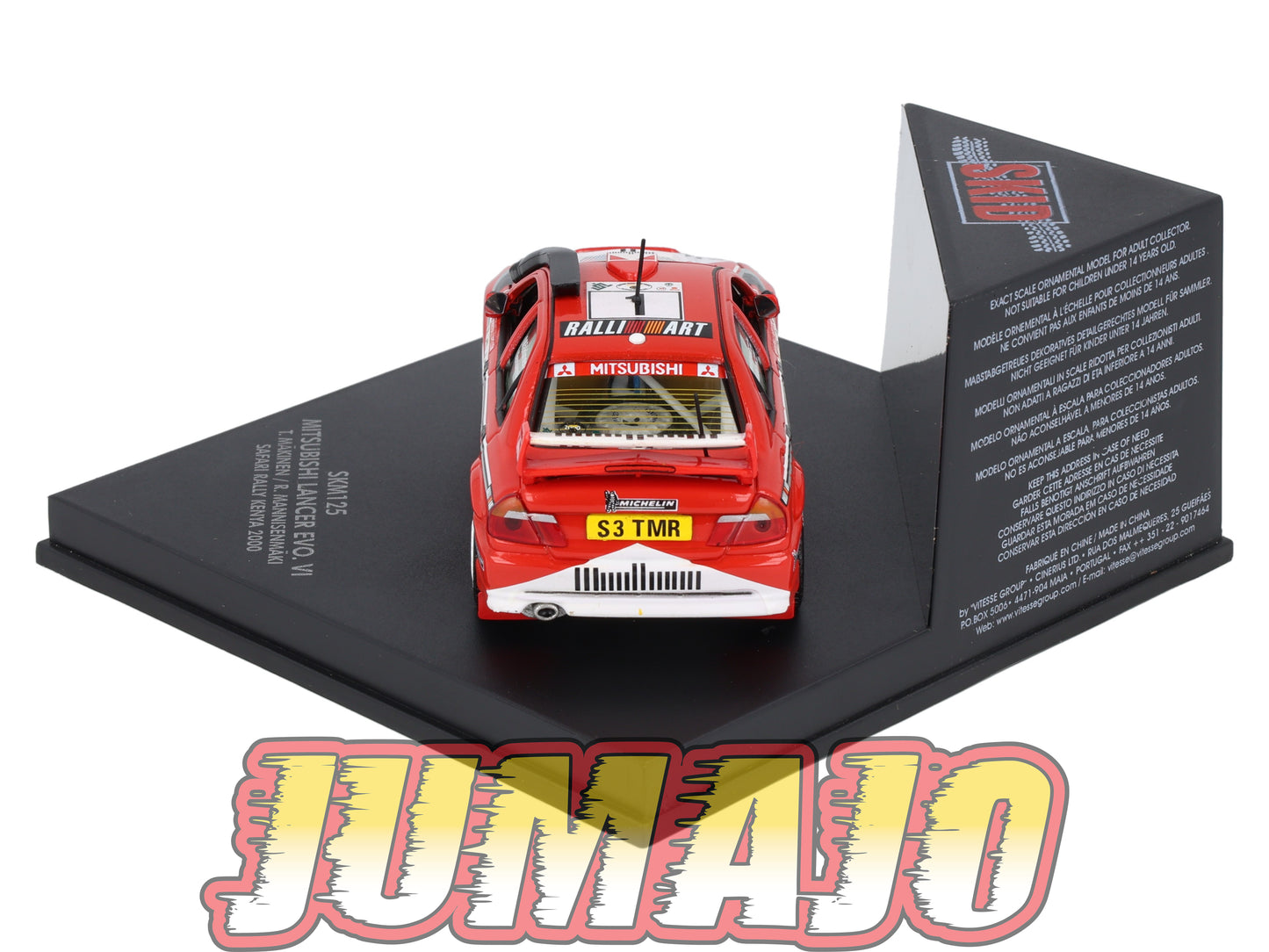 VIT125 Voiture 1/43 VITESSE : MITSUBISHI Lancer EVO VI SKM125 2000 T.Makinen