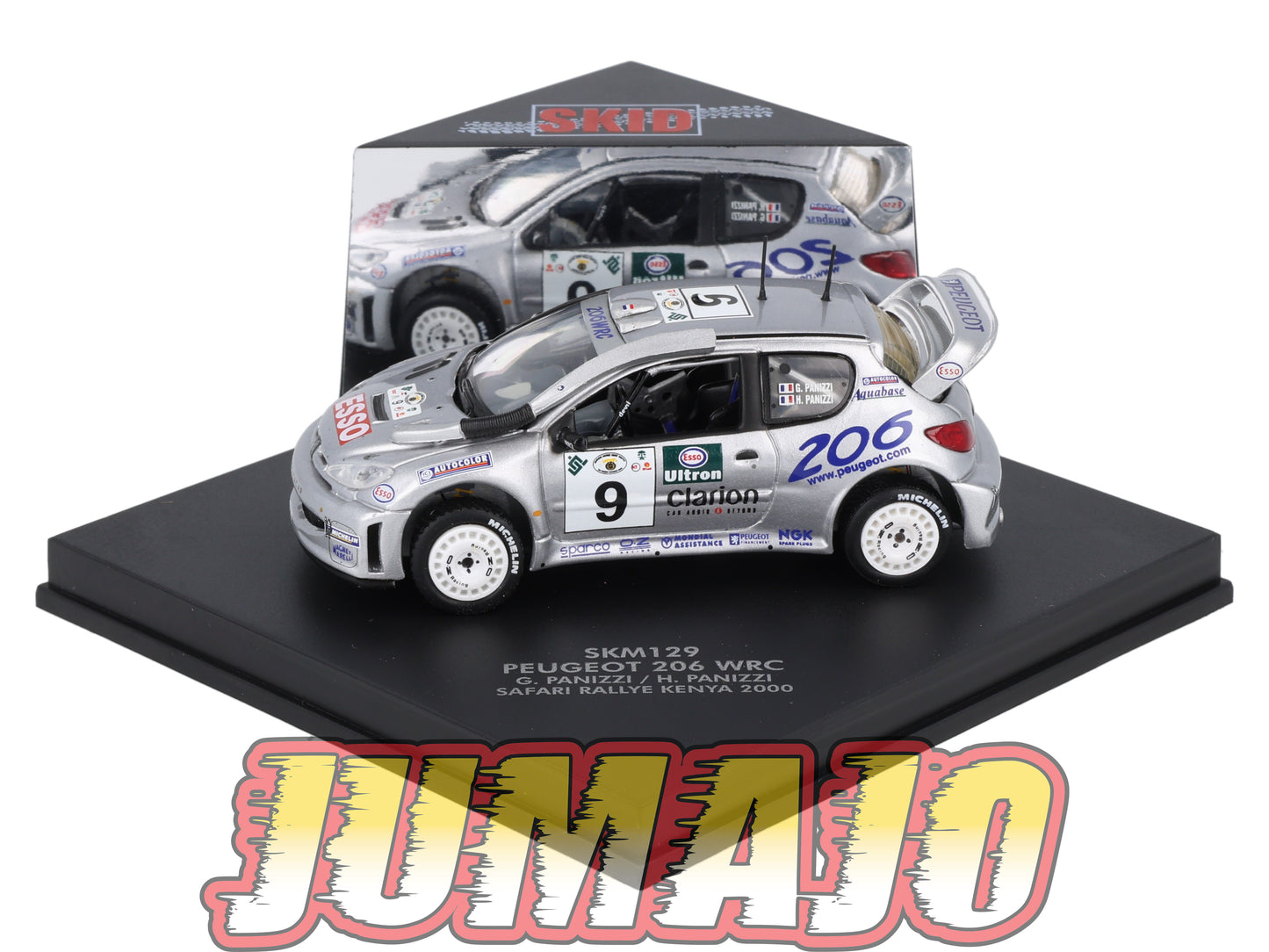 VIT129 Voiture 1/43 VITESSE : PEUGEOT 206 SKM129 Rallye 2000 G.Panizzi