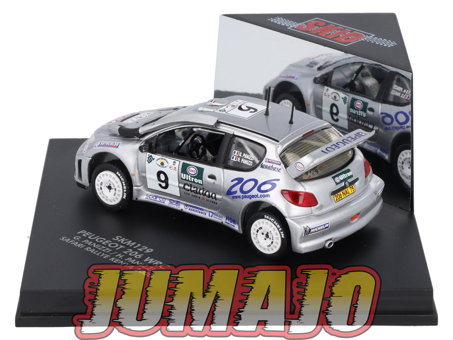 VIT129 Voiture 1/43 VITESSE : PEUGEOT 206 SKM129 Rallye 2000 G.Panizzi