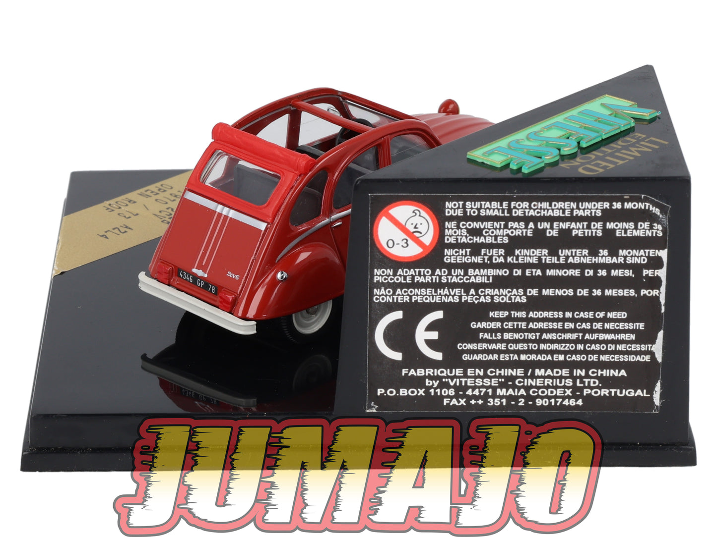 VIT132 Voiture 1/43 VITESSE : CITROEN 2CV 1970 L132B