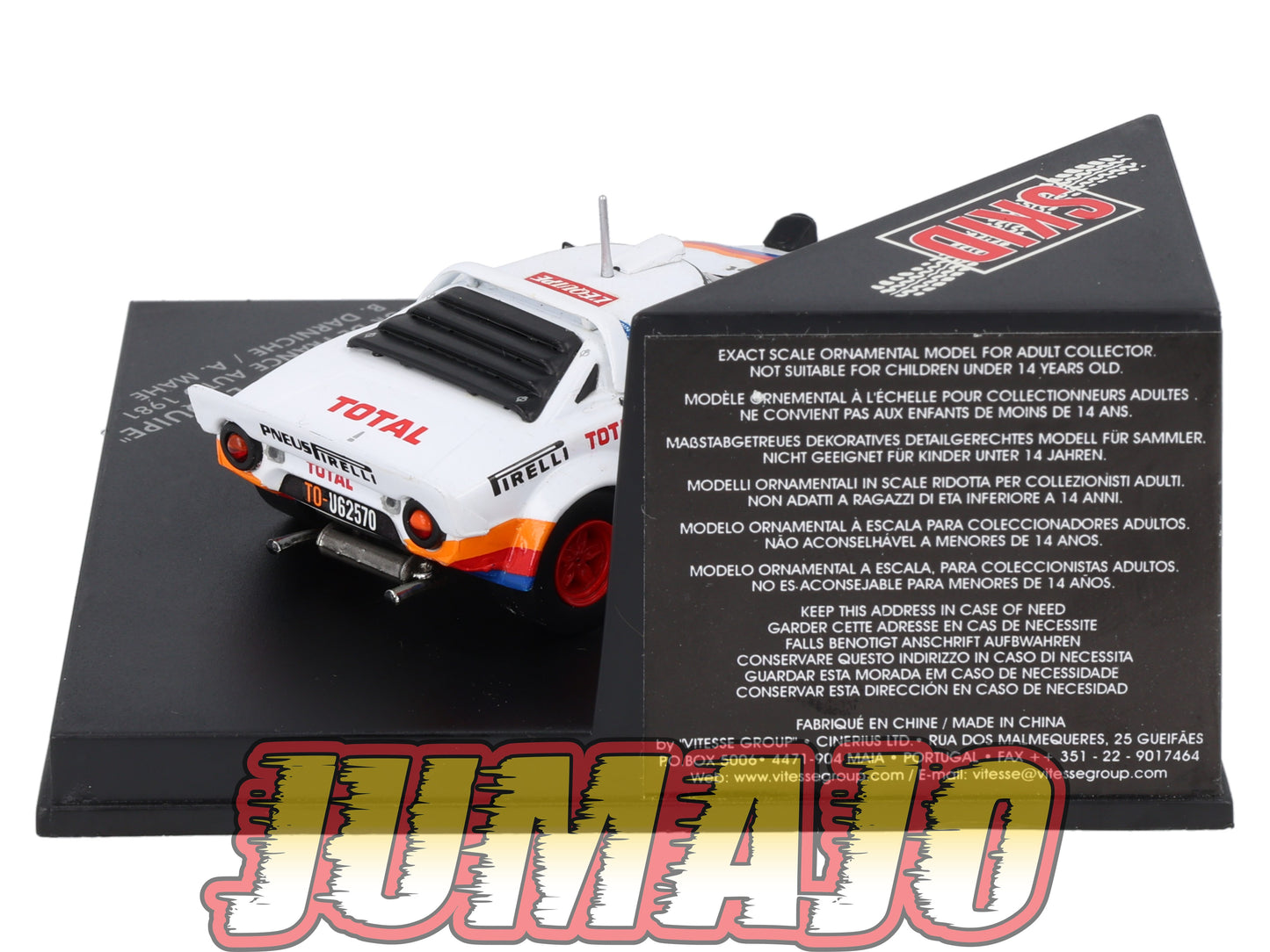 VIT16 Voiture 1/43 VITESSE : LANCIA Stratos L'équipe SKC99016 1981 B.Darniche