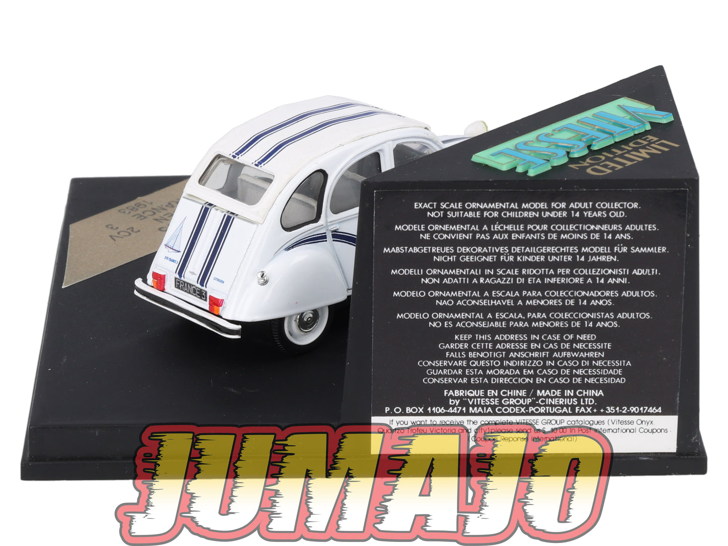 VIT205 Voiture 1/43 VITESSE : CITROEN 2CV France 3 1983 L205