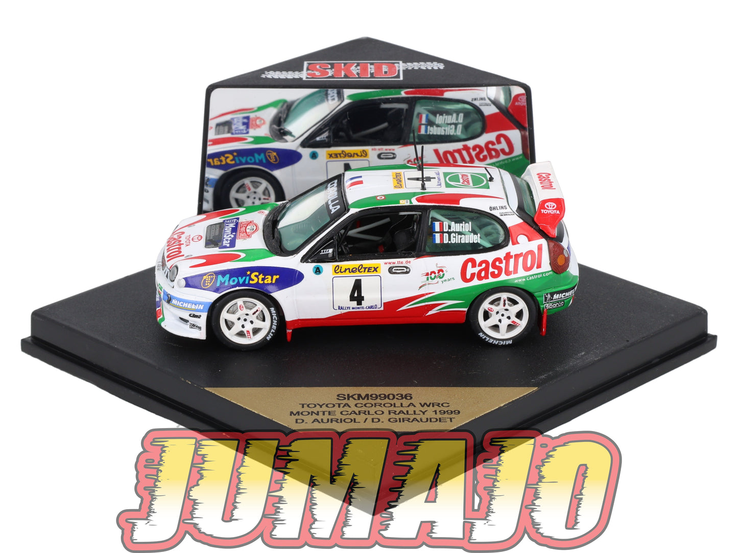VIT36 Voiture 1/43 VITESSE : TOYOTA Corolla 1999 SKM99036 Monte Carlo