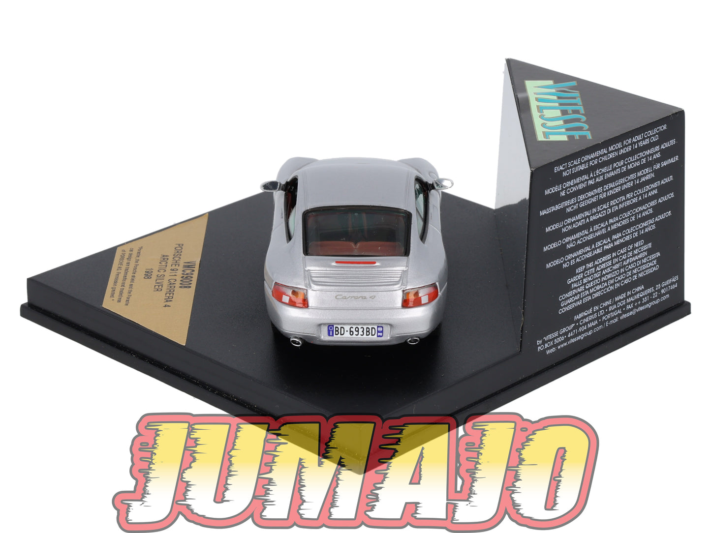 VIT8 Voiture 1/43 VITESSE : PORSCHE 911 Carrera 4 1998 VMC99008
