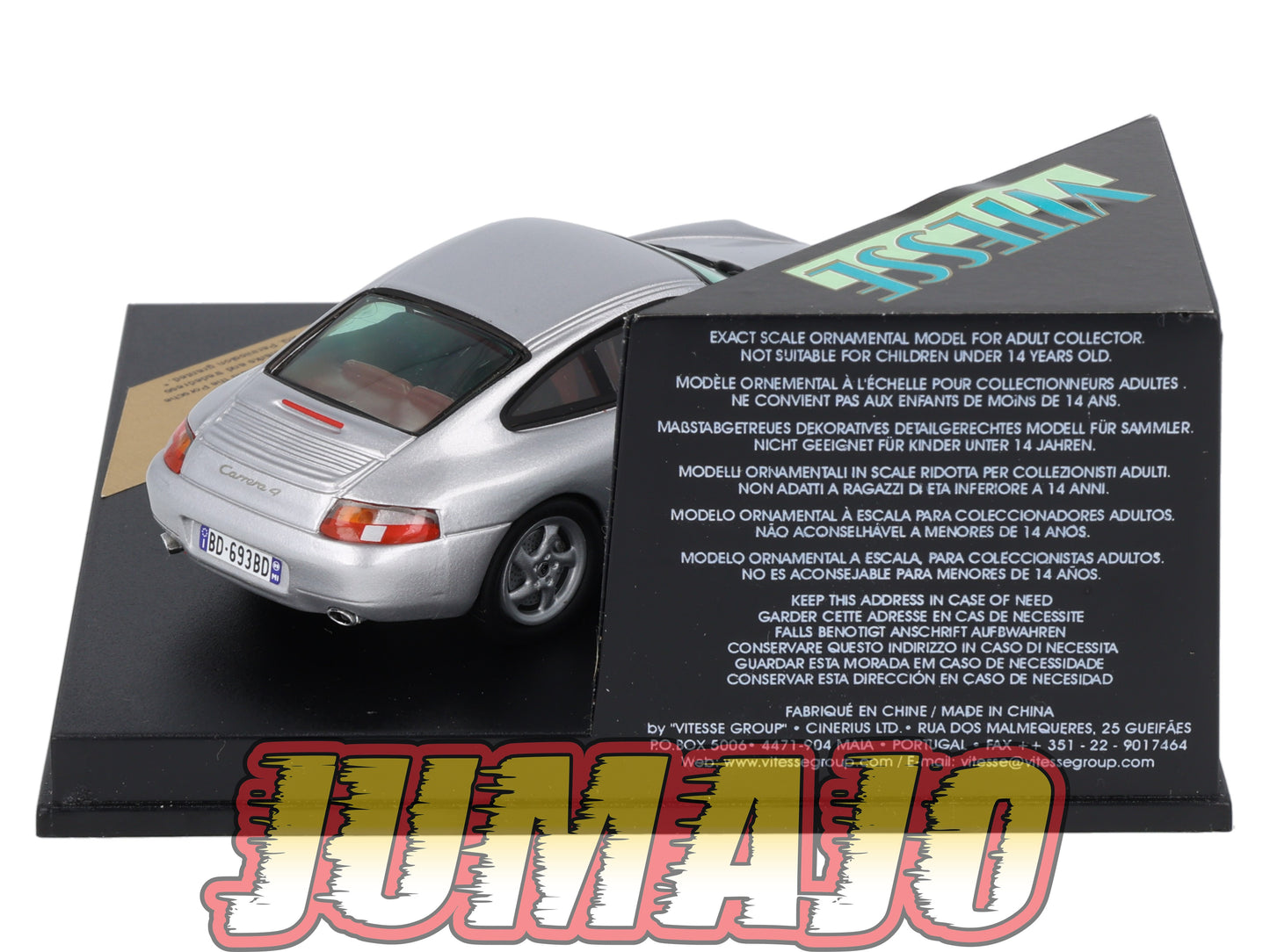 VIT8 Voiture 1/43 VITESSE : PORSCHE 911 Carrera 4 1998 VMC99008