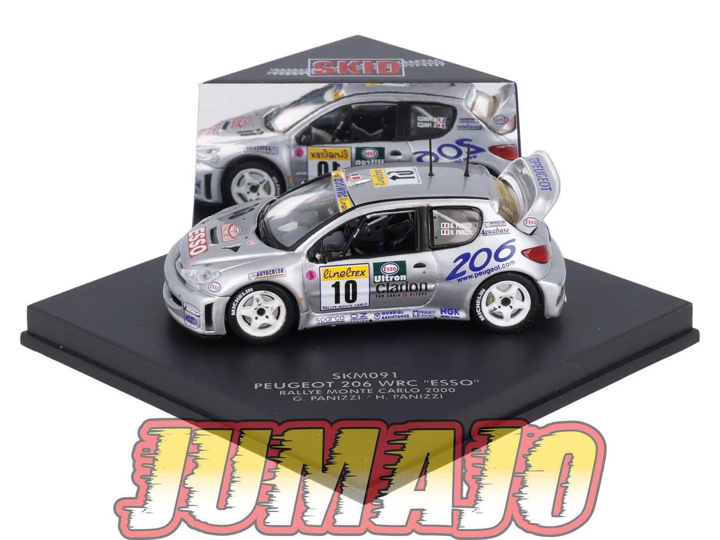 VIT91 Voiture 1/43 VITESSE : PEUGEOT 206 Esso Monte Carlo SKM091 2000 G.Panizzi