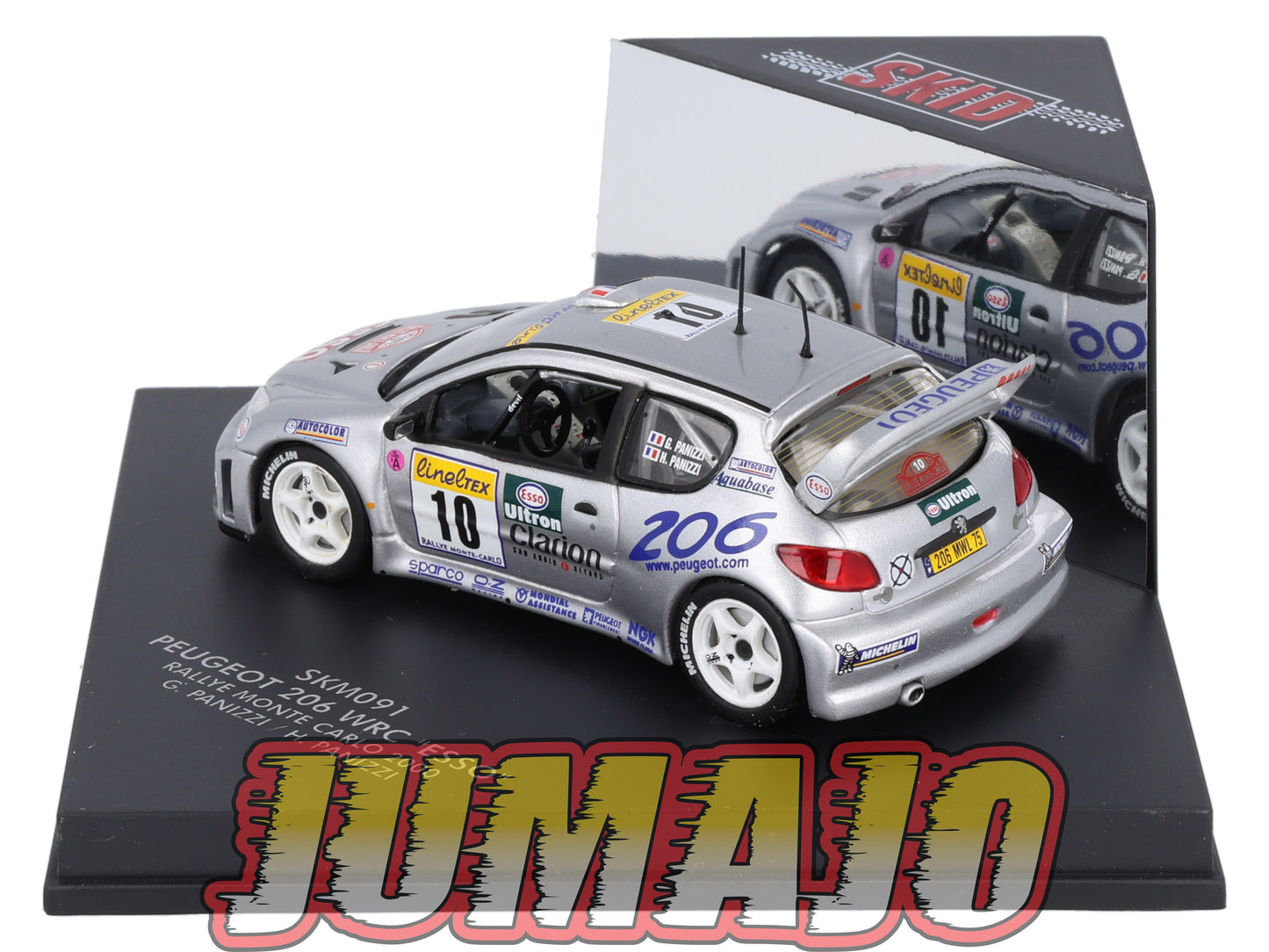 VIT91 Voiture 1/43 VITESSE : PEUGEOT 206 Esso Monte Carlo SKM091 2000 G.Panizzi