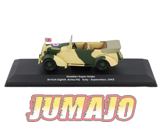 VM53 Voiture 1/43 IXO Altaya Militaire Humber Super Snipe Italie 1943