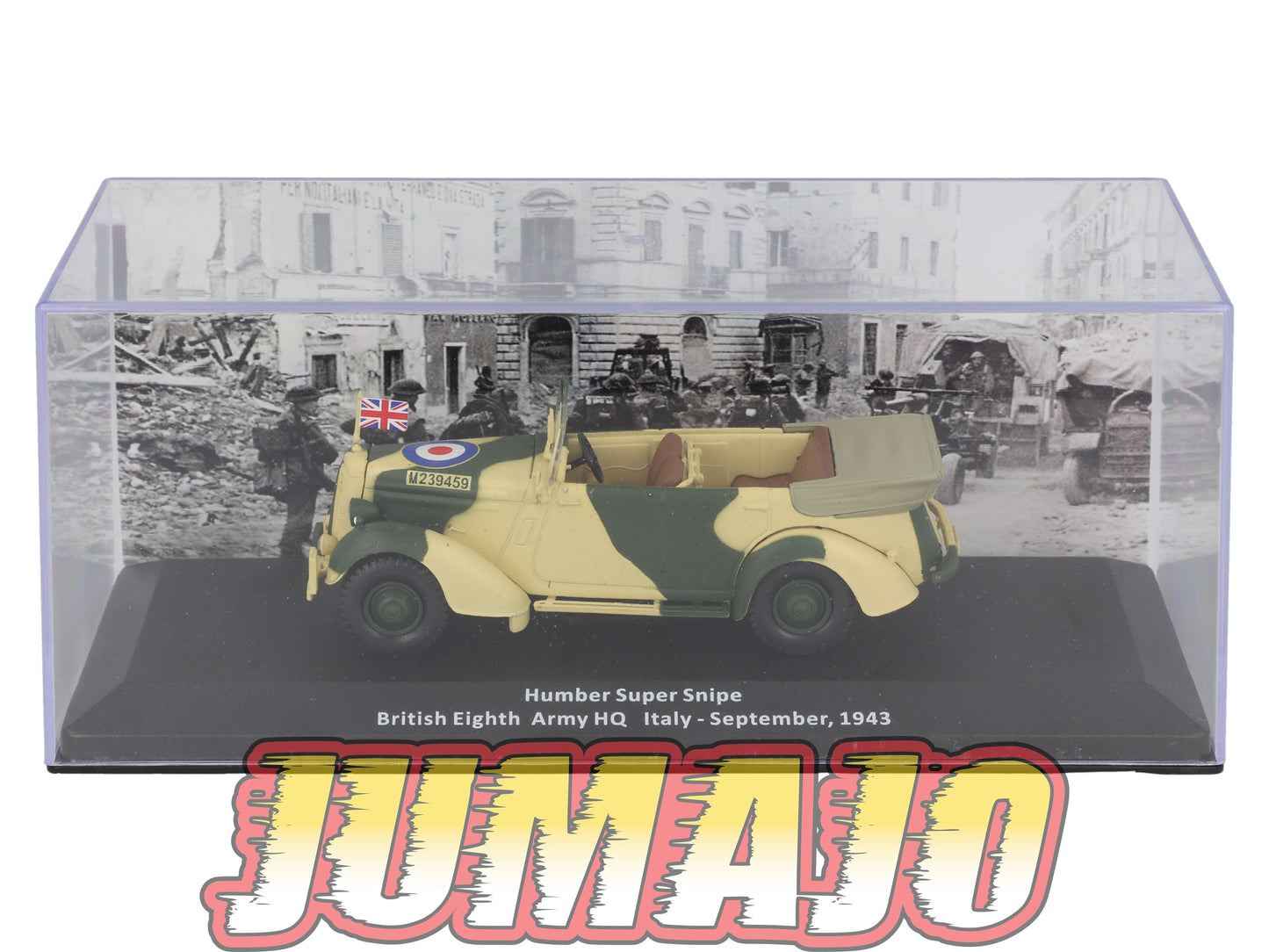 VM53 Voiture 1/43 IXO Altaya Militaire Humber Super Snipe Italie 1943