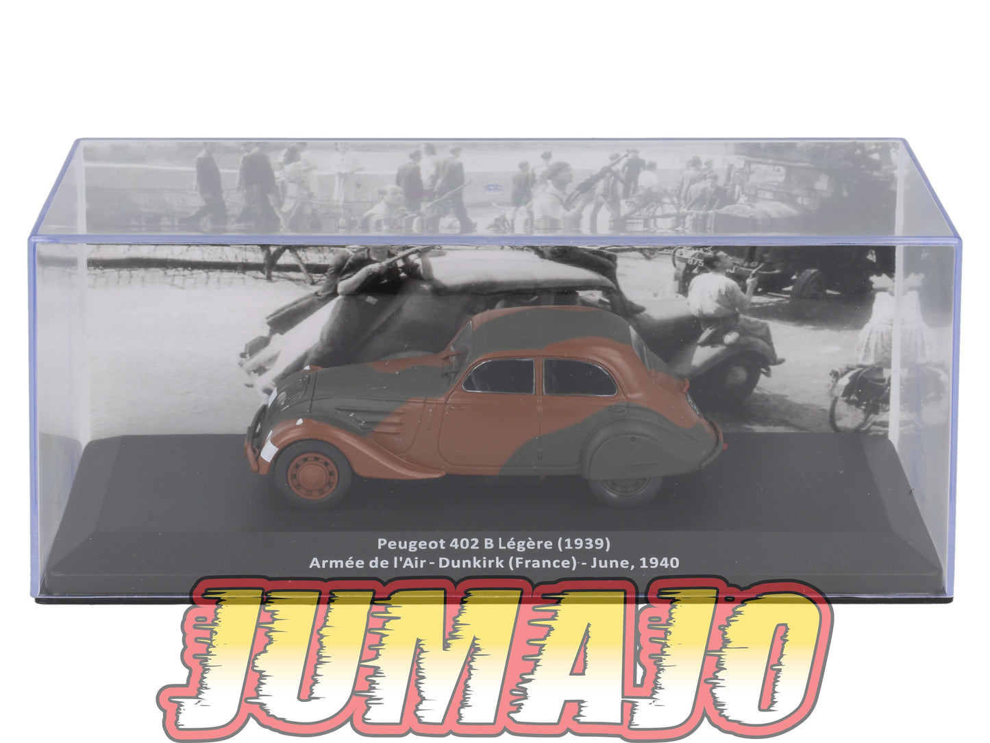 VM58 Voiture 1/43 IXO Altaya Militaire : PEUGEOT 402B Légère Armée de l'Air France 1940