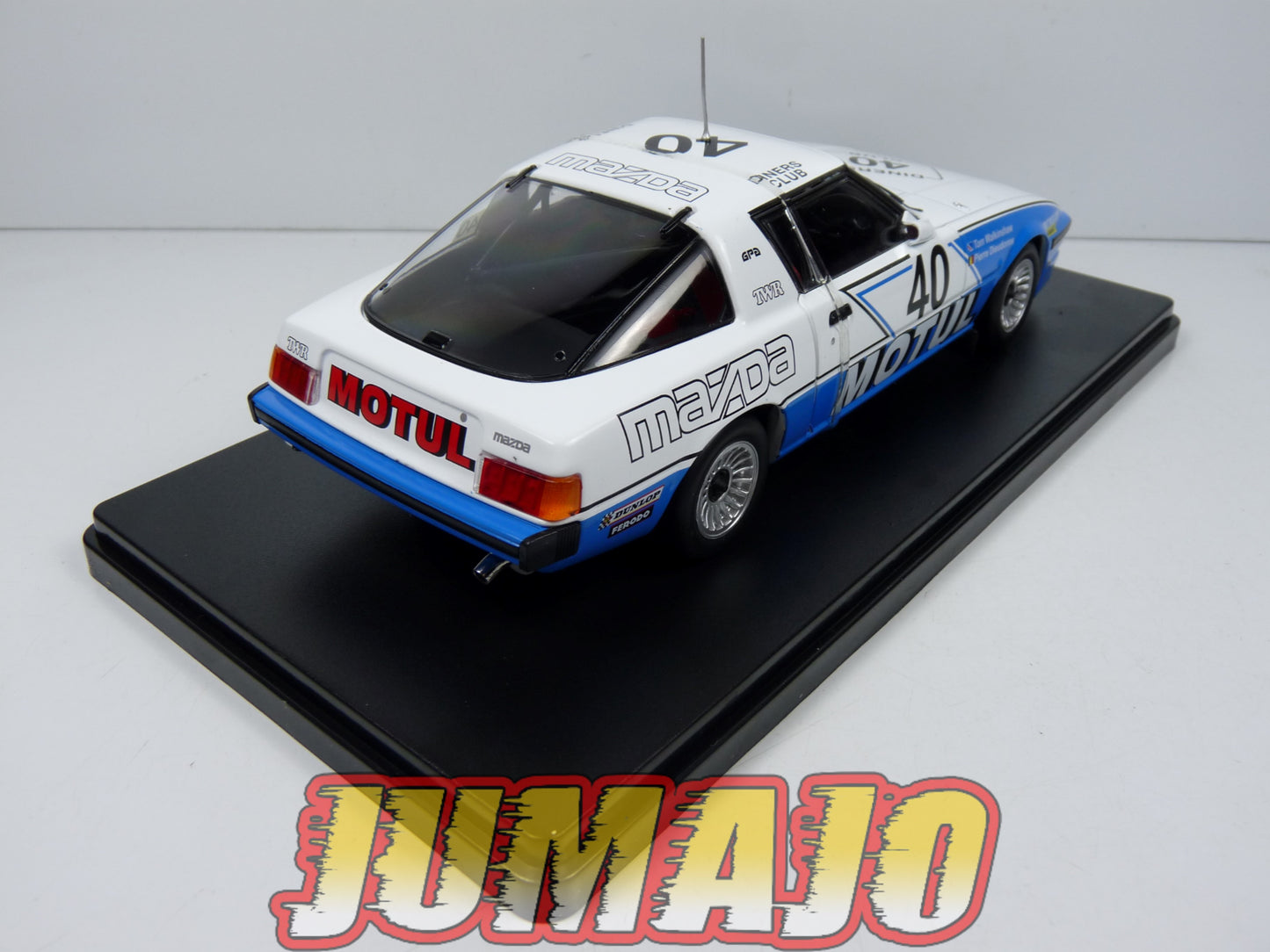 VQJ184 Voiture 1/24 Hachette Japon MAZDA Savanna RX7 TWR rallye 24h Spa #40 1981