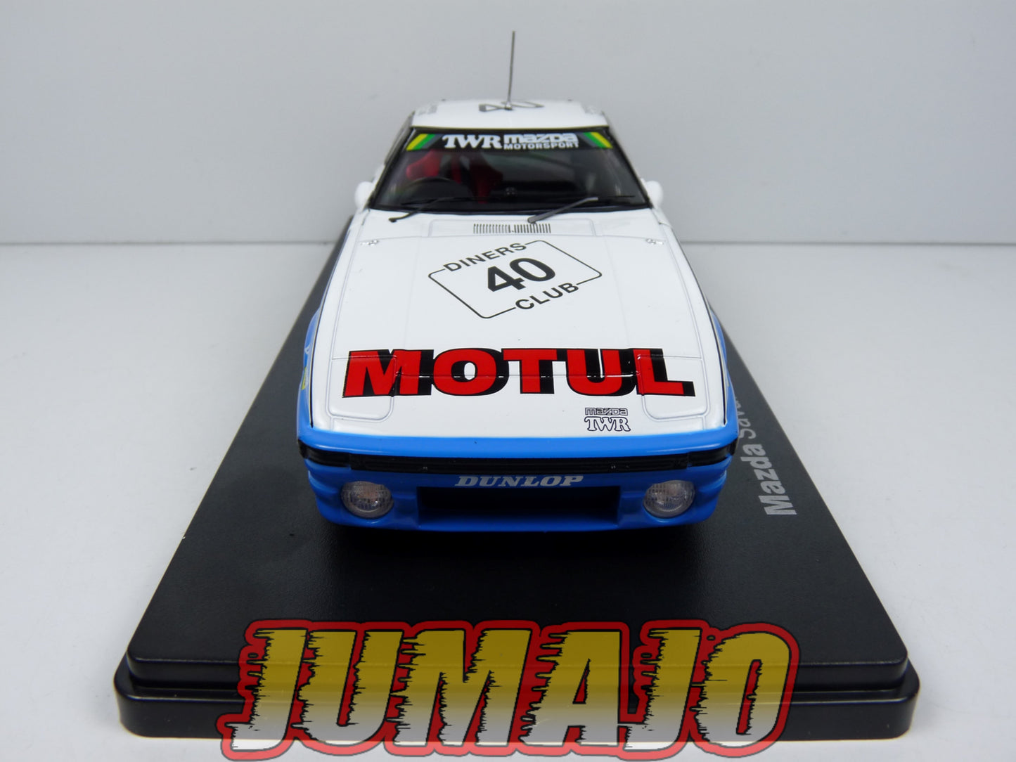 VQJ184 Voiture 1/24 Hachette Japon MAZDA Savanna RX7 TWR rallye 24h Spa #40 1981