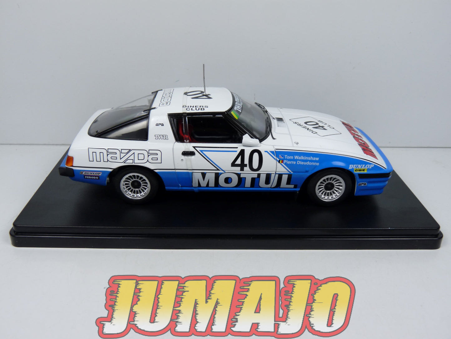 VQJ184 Voiture 1/24 Hachette Japon MAZDA Savanna RX7 TWR rallye 24h Spa #40 1981