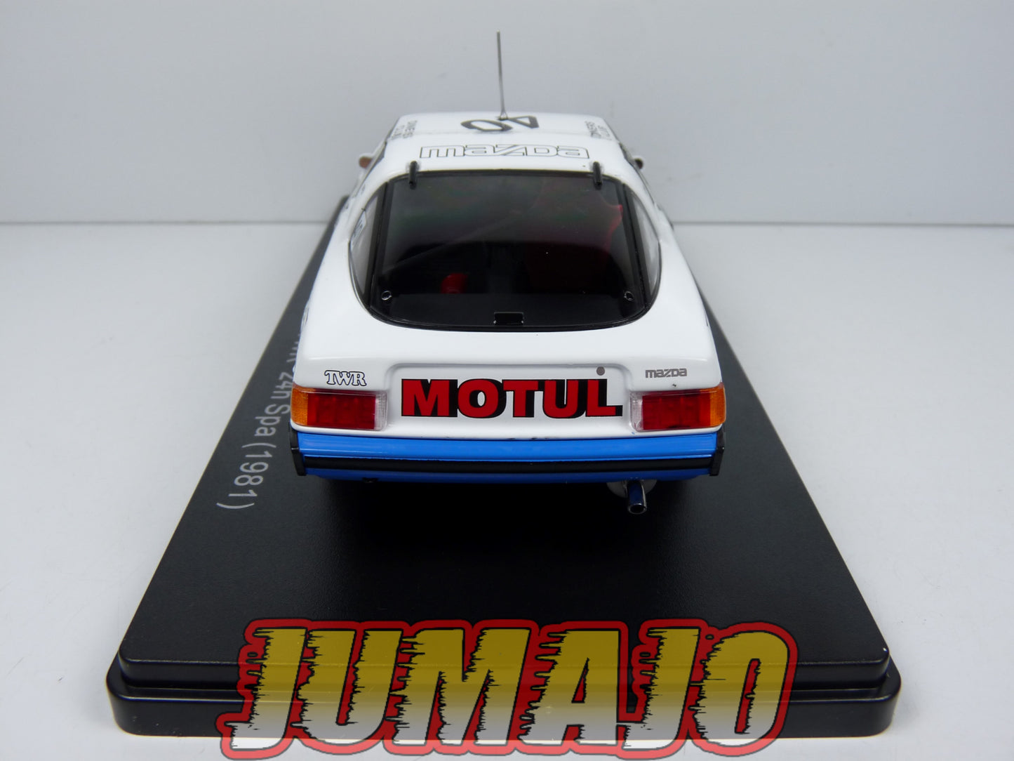 VQJ184 Voiture 1/24 Hachette Japon MAZDA Savanna RX7 TWR rallye 24h Spa #40 1981