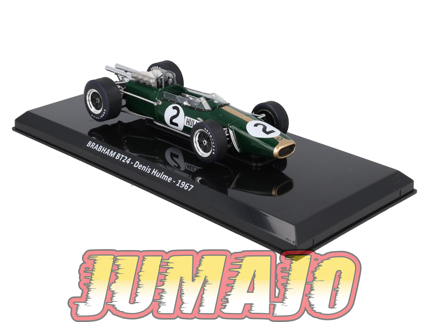 VQVC70 Voiture Course 1/24 Altaya Formule 1 BRABHAM BT24 1967 #2 D.Hulme