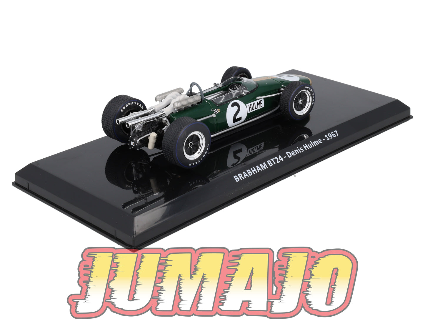 VQVC70 Voiture Course 1/24 Altaya Formule 1 BRABHAM BT24 1967 #2 D.Hulme