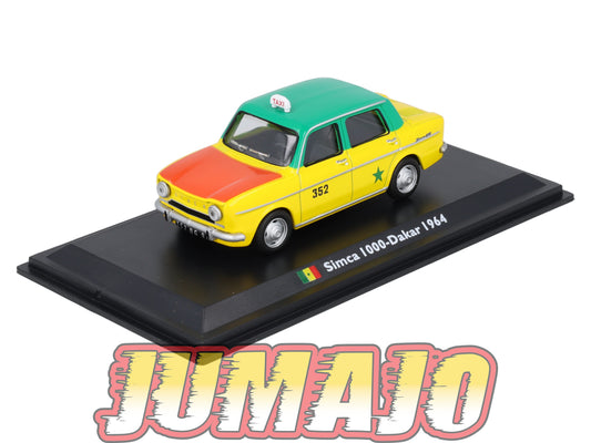 XAT30 Voiture 1/43 IXO FABBRI TAXIS DU MONDE : SIMCA 1000 Dakar 1964