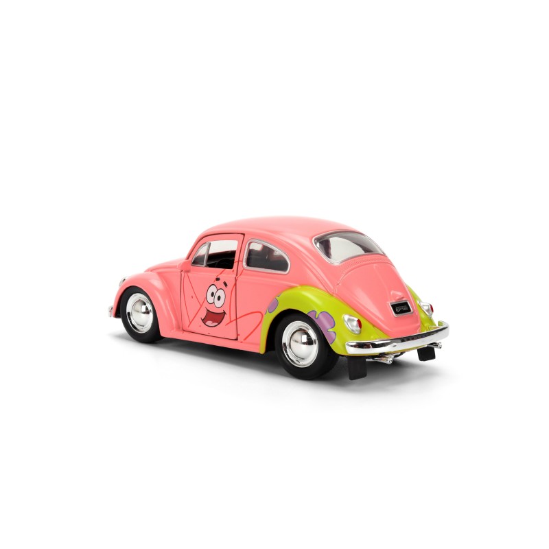 J479 Voiture 1/32 JADA Bob L'éponge : Volkswagen Beetle 1959 Rose
