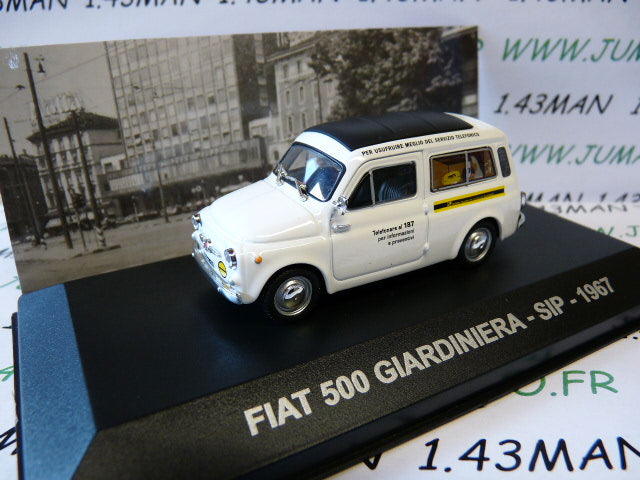 PIT3 1/43 IXO Véhicules d'époque ITALIE : FIAT 500 Jardinière SIP tel 67