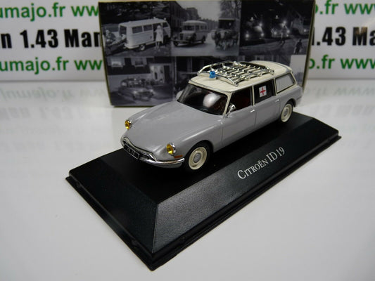 AMB4 1/43 IXO Atlas Ambulance Collection : CITROEN ID break 1962 croix rouge