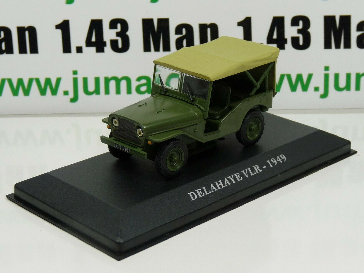 AUT18 Voiture 1/43 IXO altaya Voitures d'autrefois Jeep DELAHAYE VLR 1949