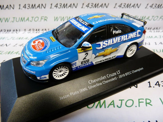 BTCC3 voiture 1/43 IXO atlas BTCC : CHEVROLET Cruze LT #2 2010 J.PLATO