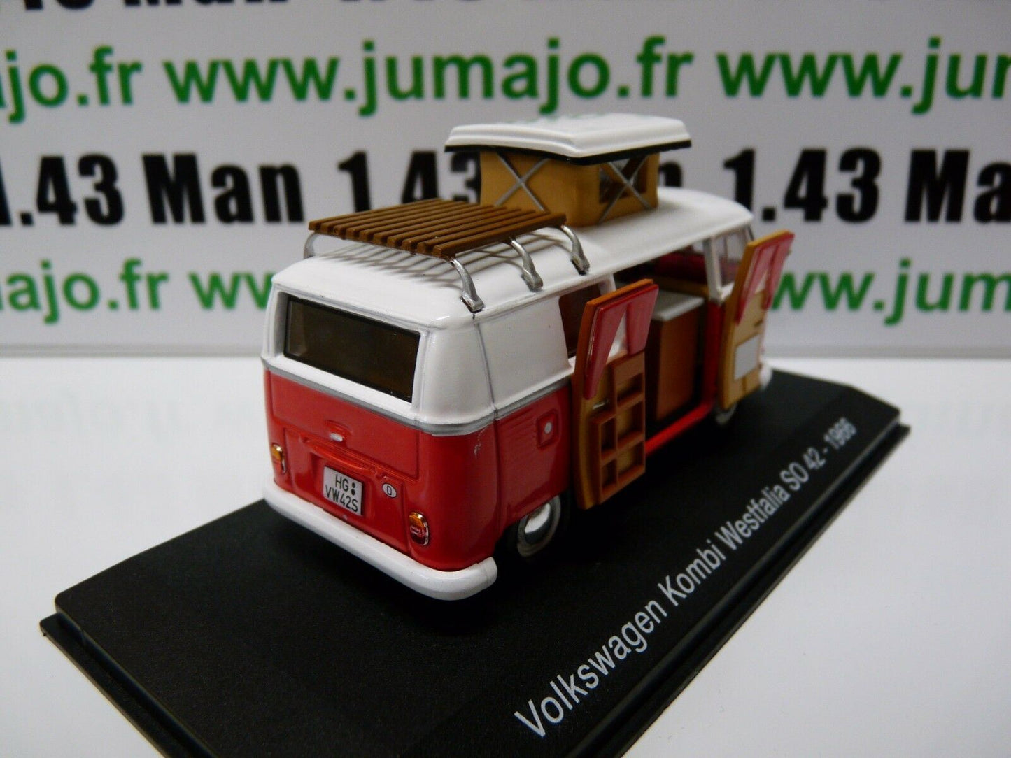 CC2 1/43 camping cars hachettes VOLKSWAGEN Kombi T1 Westfalia SO 42