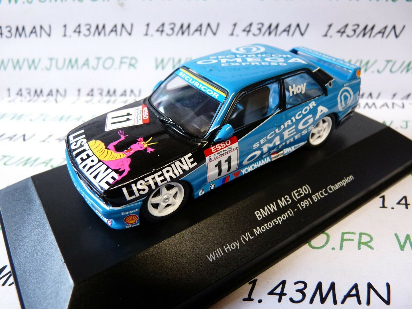 BTCC2 voiture 1/43 IXO atlas BTCC : BMW M3 E30 #11 1991 Will Hoy