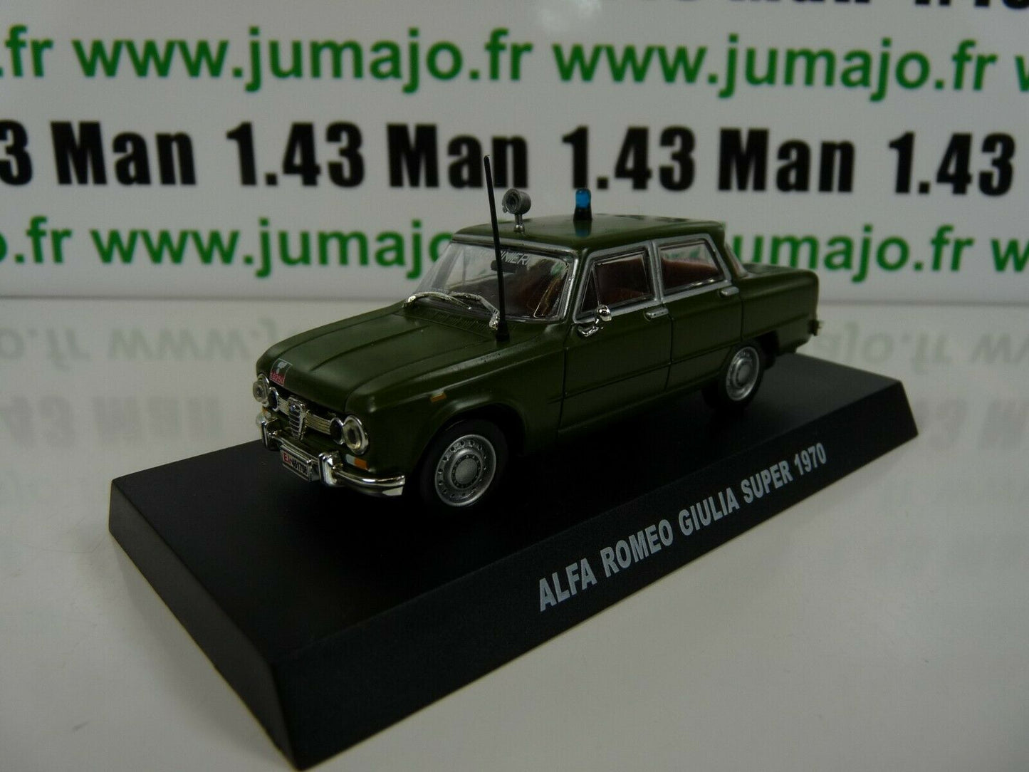 CR12 voiture 1/43 CARABINIERI : ALFA ROMEO GIULIA SUPER 1970