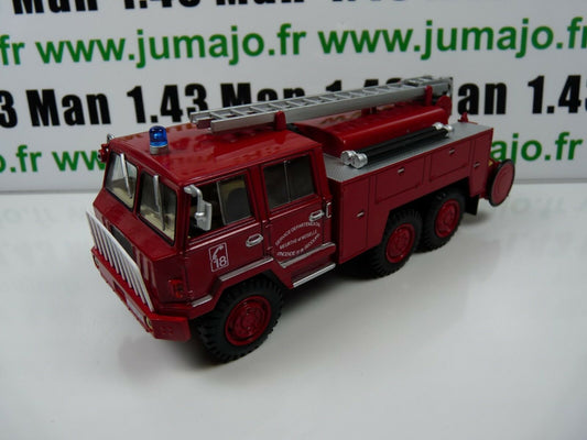 CPF3 Camion 1/43 Hachette IXO Pompiers : BERLIET FF 6X6