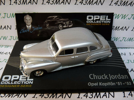 OPE134 1/43 IXO designer serie OPEL collection : KAPITAN 51/53 Chuck JORDAN