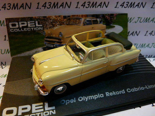 OPE25 Voiture 1/43 IXO Eaglemoss OPEL Collection : Olympia rekord cabrio 1954