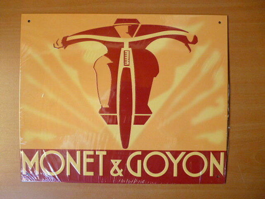 PB44 PLAQUES PUB tolée age d'or de l'Automobile n°88 23*28cm : MONET & GOYON