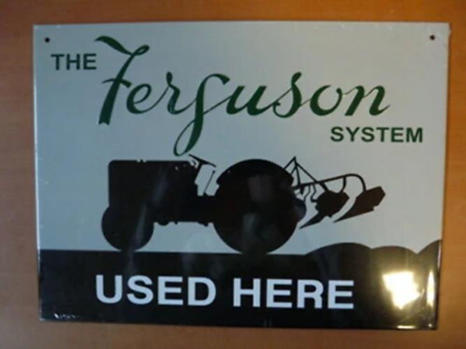 PB28 PLAQUE PUBLICITAIRE tolée age d'or Automobile : The FERGUSON System 21x28cm