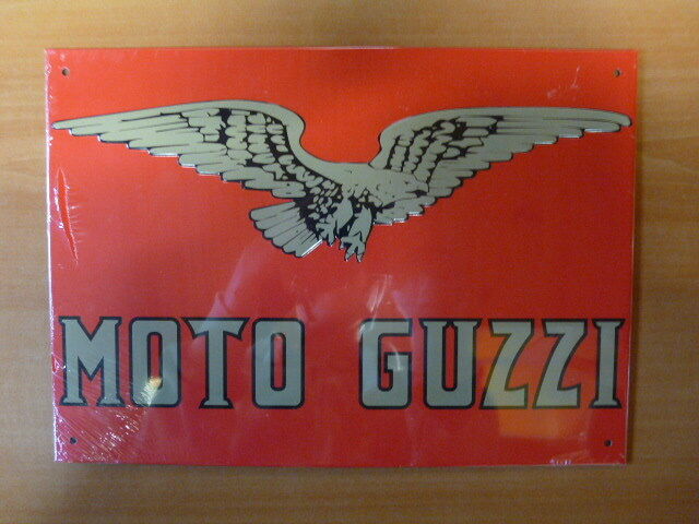 PB55 PLAQUES PUBLICITAIRE tolée age d'or de l'Automobile n68 20*28cm MOTO GUZZI