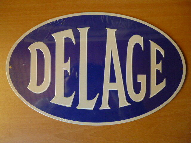 PB49 PLAQUES PUBLICITAIRE tolée age d'or de l'Automobile n°91 : 18*28 cm DELAGE
